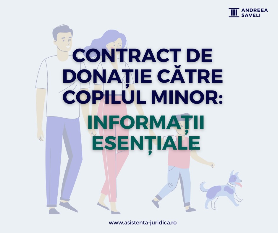 Contract de donație către copilul minor