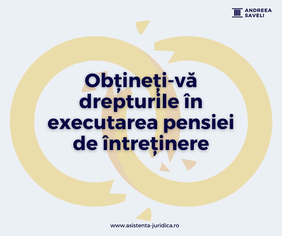 Obțineți-vă drepturile în executarea pensiei de întreținere